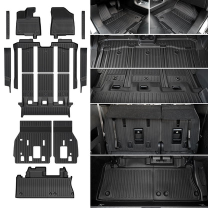 Floor Mats for Toyota RAV4 2019-2025 Hybrid & Gas, with Cargo Mat