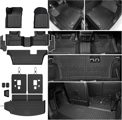 Floor Mats for Dodge Durango 2016-2026 7 Seats w/Bench Seats