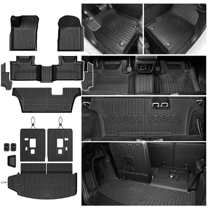 Floor Mats for Dodge Durango 2016-2026 7 Seats w/Bench Seats