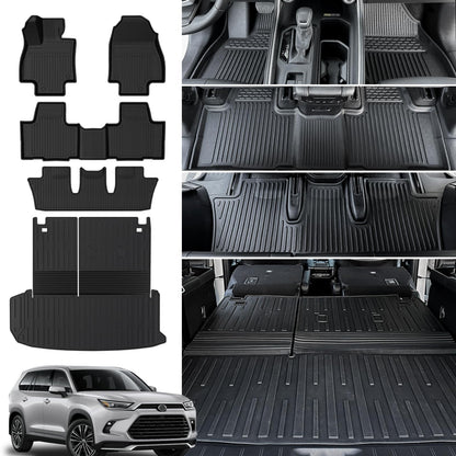 Floor Mats for Toyota RAV4 2019-2025 Hybrid & Gas, with Cargo Mat