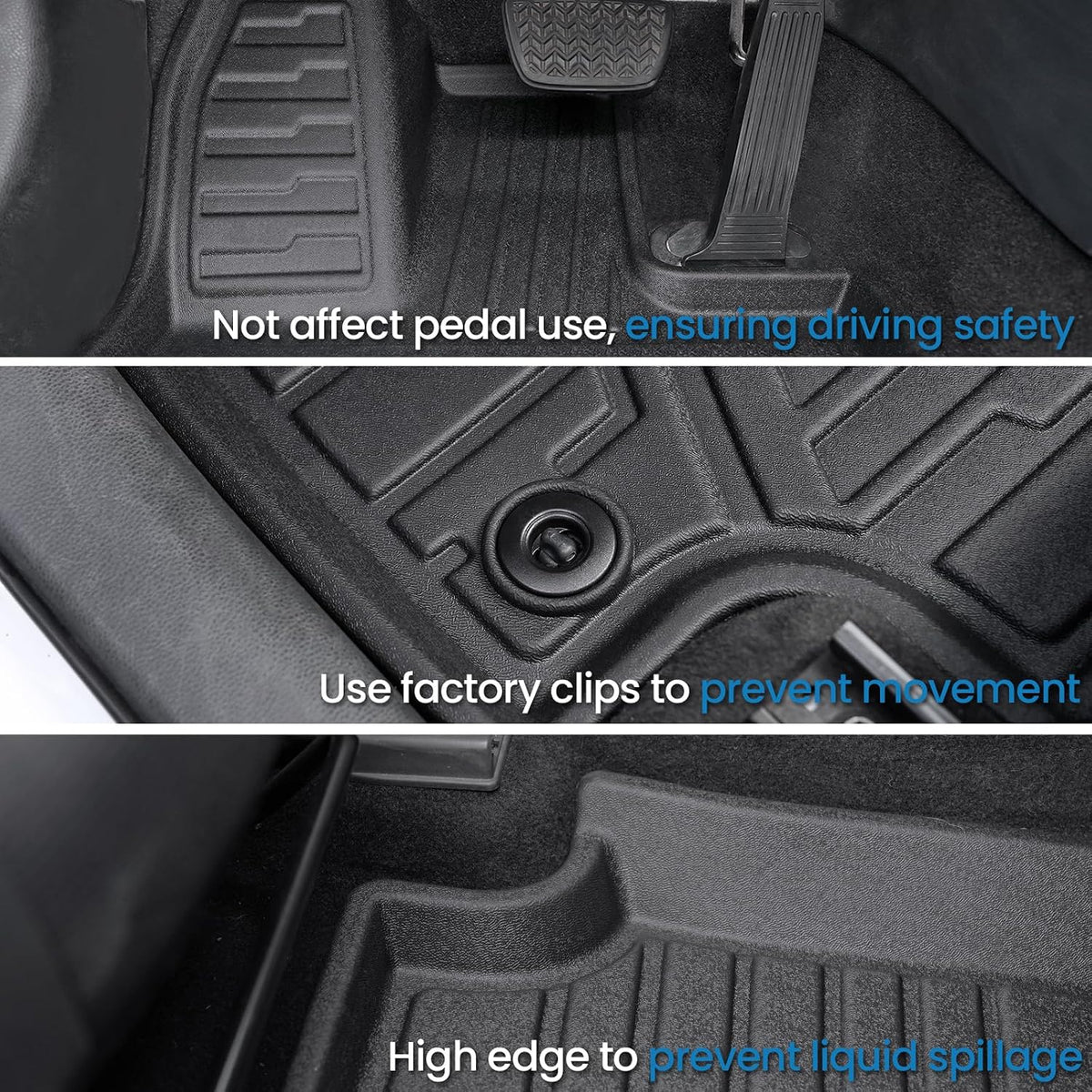 Floor Mats for Toyota RAV4 2019-2025 Hybrid & Gas, with Cargo Mat