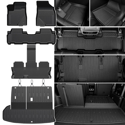Floor Mats for Toyota RAV4 2019-2025 Hybrid & Gas, with Cargo Mat
