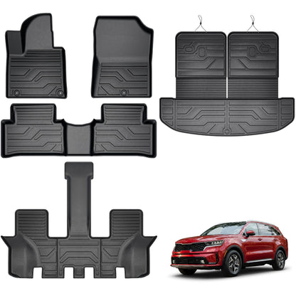 KARPAL Floor Mats for 2017-2026 2027 Chrysler Pacifica 7 Seats (Not Hybrid)