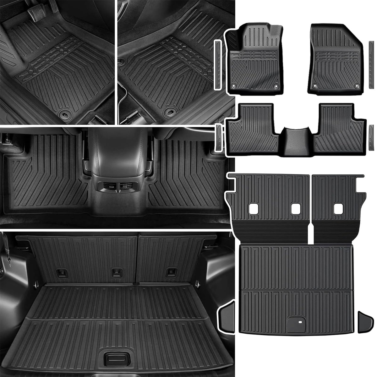 Floor Mats for Dodge Durango 2016-2026 7 Seats w/Bench Seats