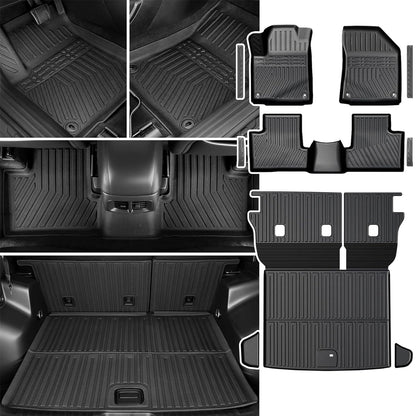 Floor Mats for Dodge Durango 2016-2026 7 Seats w/Bench Seats