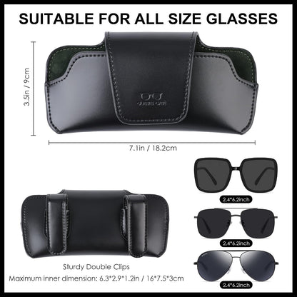 Sunglass Holder for Car Visor Glasses Case Non-Slip Clip Universal for Sunglasses Eyeglasses Car Interior Accessory