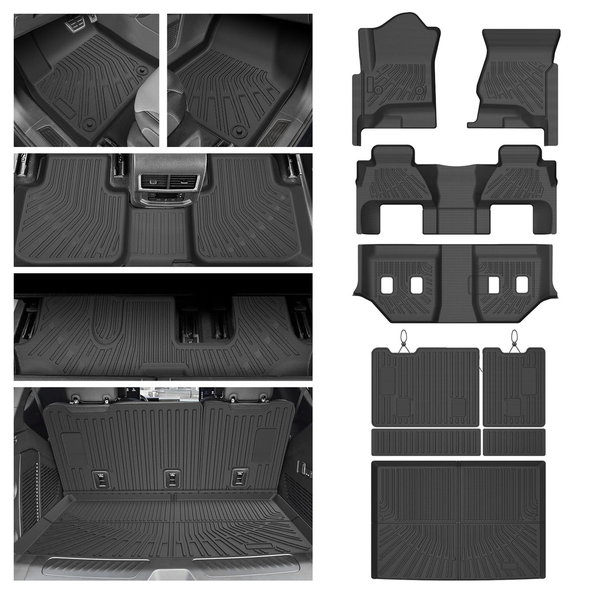 Cartist Floor Mats Fit for Honda HR-V HRV 2023 2024 2025 2026 (Include Hybrid) All Weather Floor Liners Front & 2nd Row Floor Mat for HRV Heavy Duty