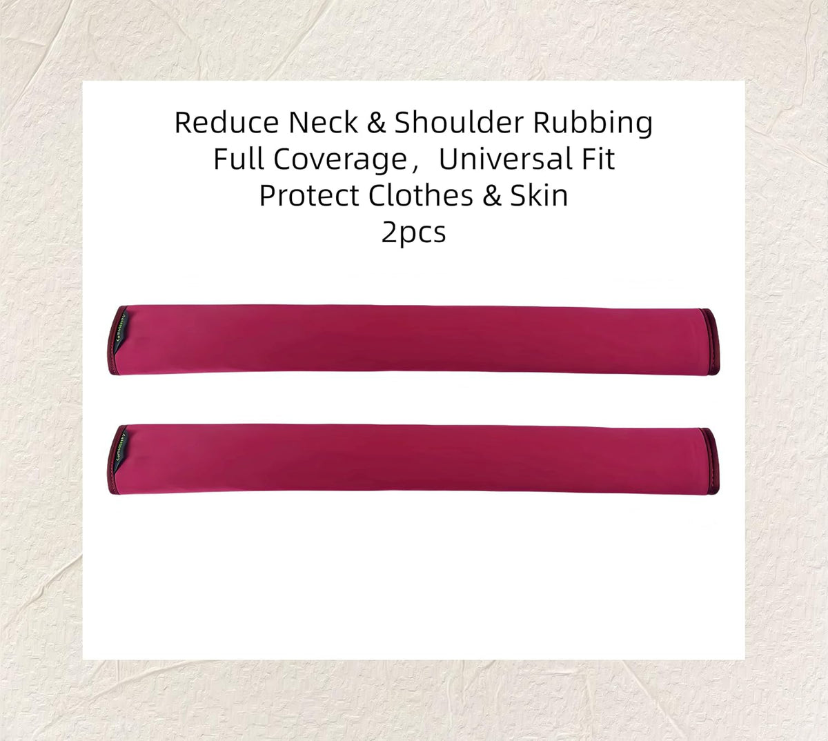 2 Pack Extra Long 19.8 Inch Car Seat Belt Covers, Soft Breathable Seatbelt Shoulder Pads for Universal Safety Strap Cushion Protector All Cars, Reduce Neck & Shoulder Rubbing,