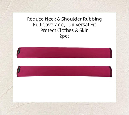 2 Pack Extra Long 19.8 Inch Car Seat Belt Covers, Soft Breathable Seatbelt Shoulder Pads for Universal Safety Strap Cushion Protector All Cars, Reduce Neck & Shoulder Rubbing,