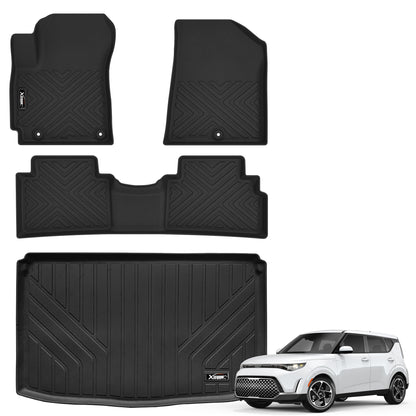 Floor Mats & Trunk Mat & Backrest Mat for 2024-2027 Chevy Traverse 7 Seats