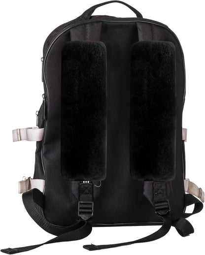 Amooca 2-Pack Real Wool Seatbelt Cover Authentic Sheepskin Shoulder Pad