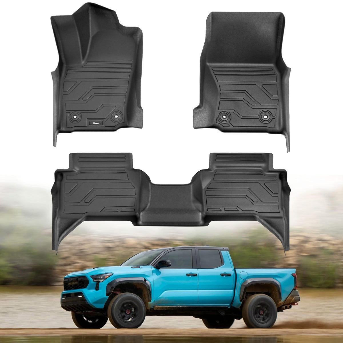 KARPAL Floor Mats for 2013-2024 Toyota 4Runner 5-Seat(W/o Sliding Tray)