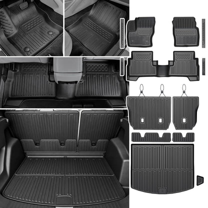 Floor Mats for Ford Expedition Max 2018-2024 8 Seats w/Cargo Mat
