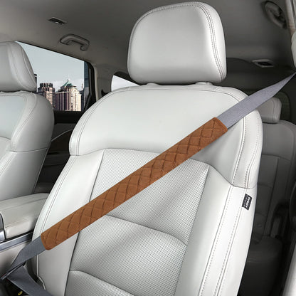 HighnessHwoo Extra Long Seatbelt Covers for Adults Kids Women & Men, Soft Car Seat Belt Strap Cushion for Sedan, SUV, Trucks, Shoulder Neck Chest Protector Pads, Auto Accessories, 1pc, Gray, 15.5in