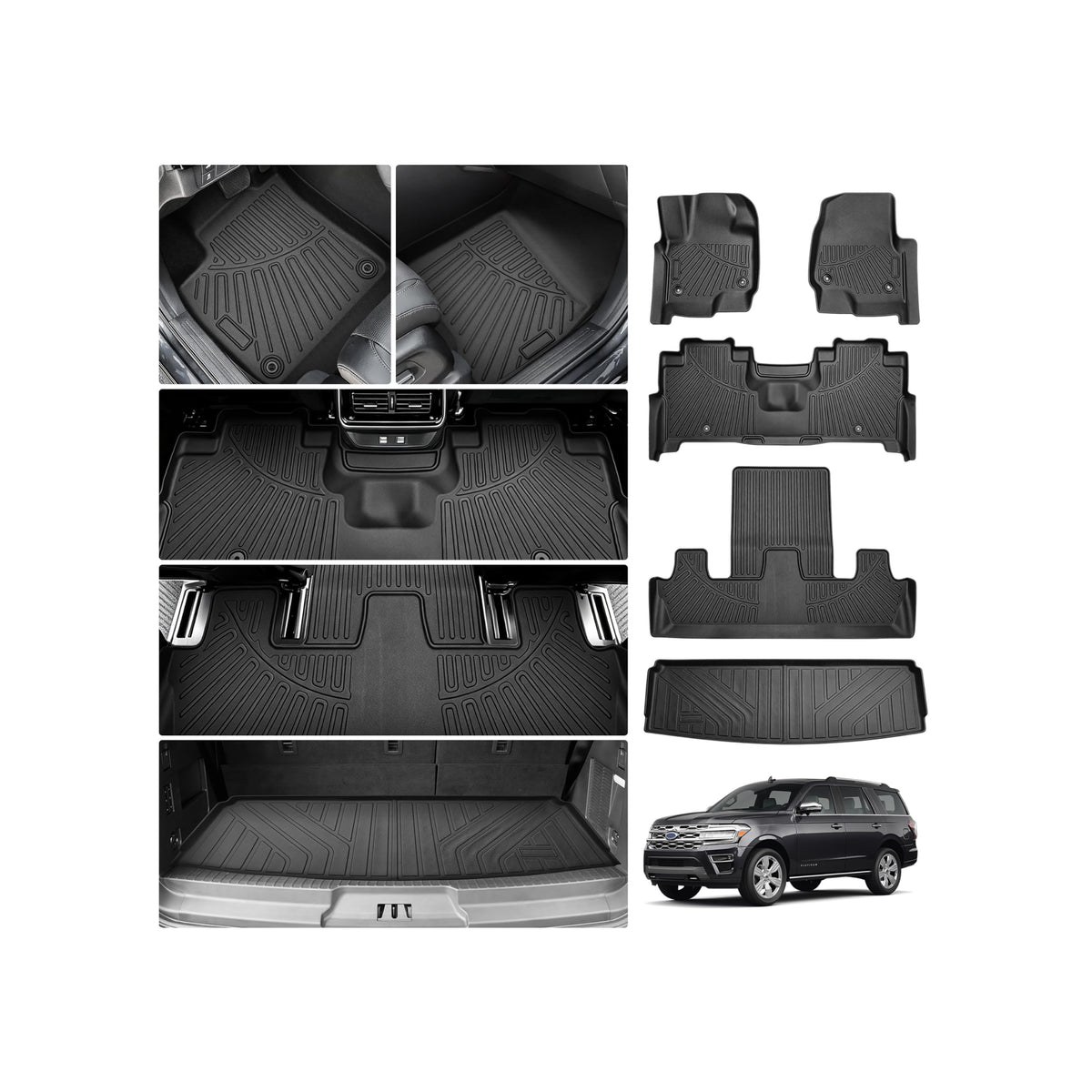 Cartist Floor Mats Fit for Honda HR-V HRV 2023 2024 2025 2026 (Include Hybrid) All Weather Floor Liners Front & 2nd Row Floor Mat for HRV Heavy Duty
