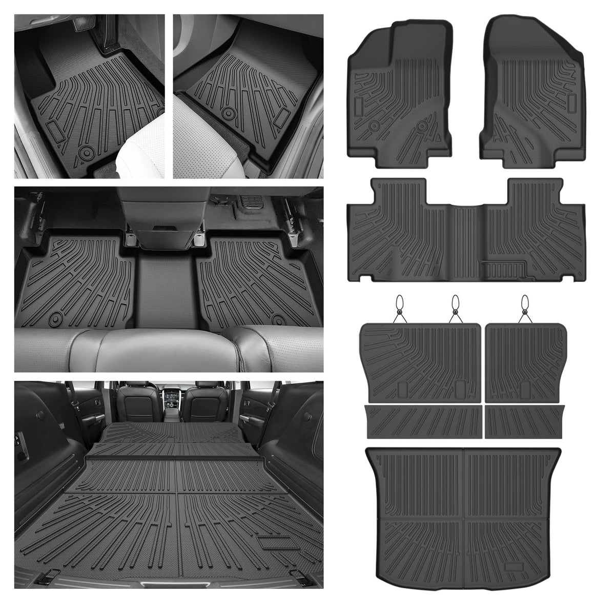 Cartist Floor Mats Fit for Honda HR-V HRV 2023 2024 2025 2026 (Include Hybrid) All Weather Floor Liners Front & 2nd Row Floor Mat for HRV Heavy Duty