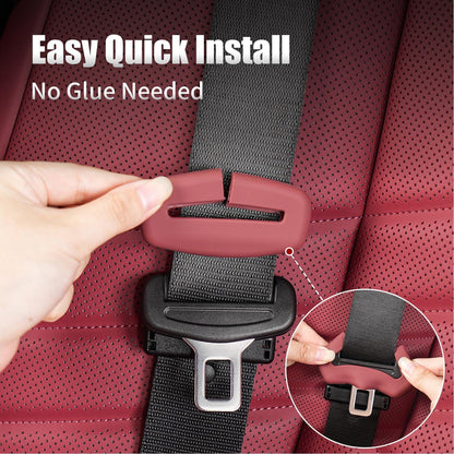 5pcs Car Seat Belt Buckler Cover, Silicon Anti-Scratch Seatbelt Buckler Protector Silencer Clip Holster for BMW Accessories, Car Interior Accessories for Men and Women (5pcs Black)