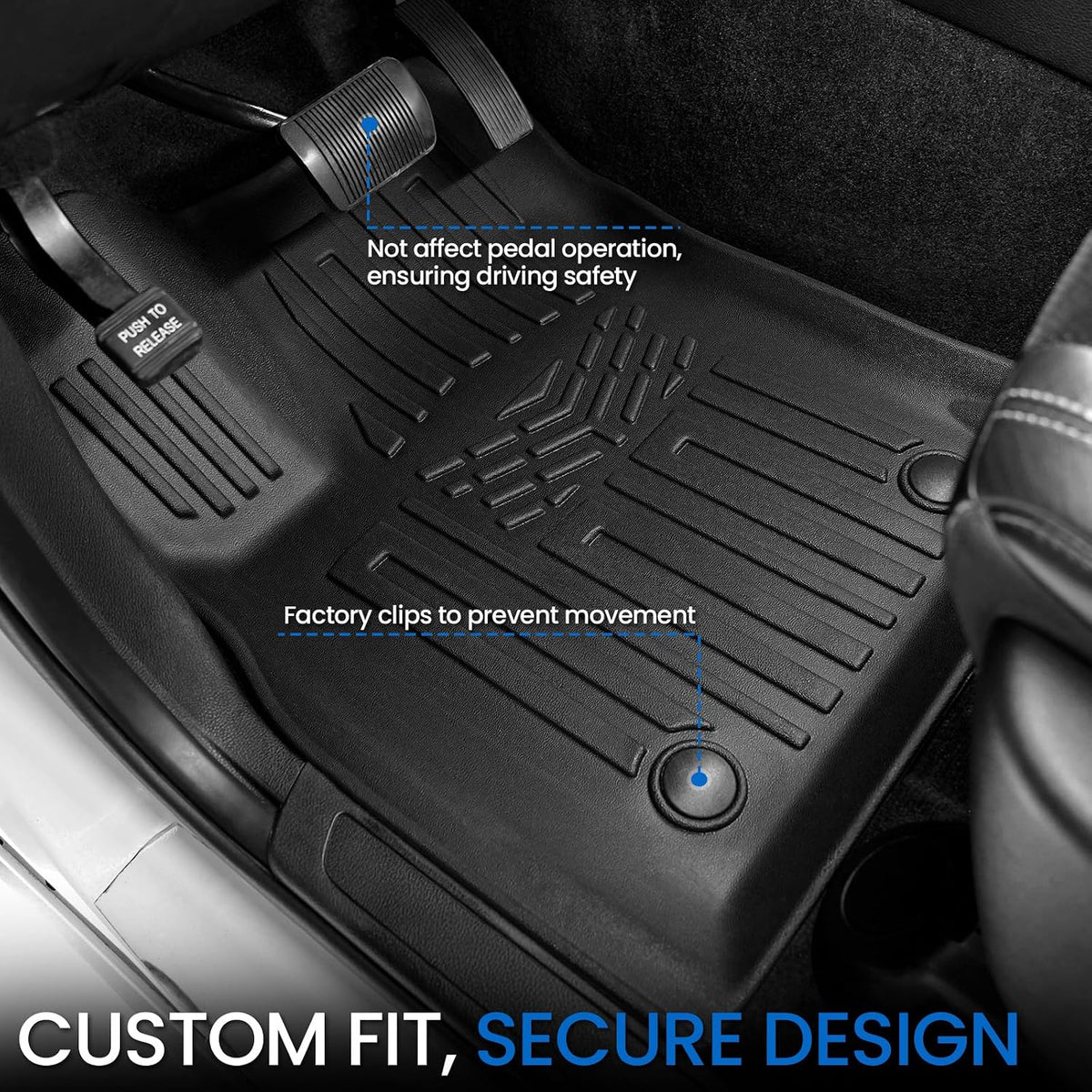 Floor Mats for Dodge Durango 2016-2026 7 Seats w/Bench Seats