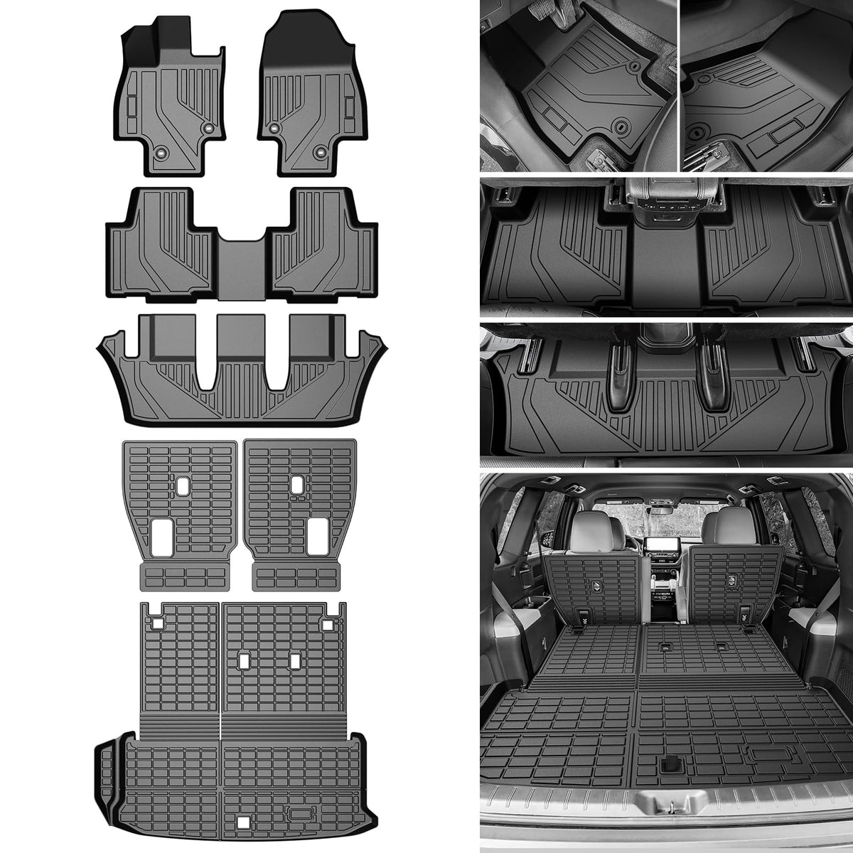 Cartist Floor Mats Fit for Honda HR-V HRV 2023 2024 2025 2026 (Include Hybrid) All Weather Floor Liners Front & 2nd Row Floor Mat for HRV Heavy Duty