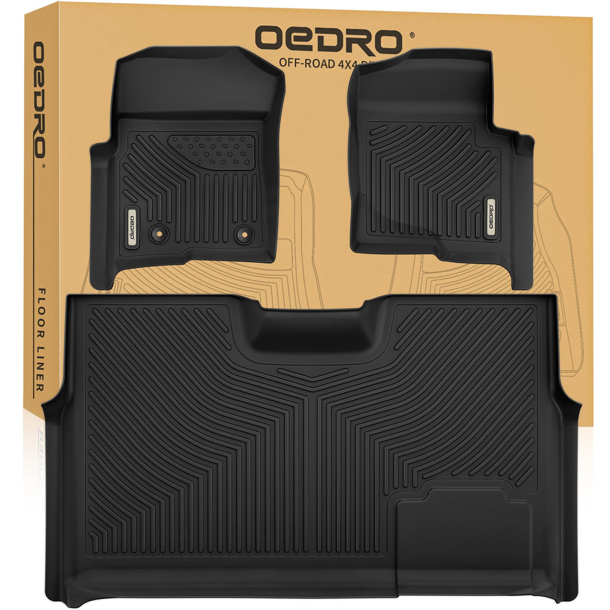 OEDRO Floor Mats Fit for 2015-2026 Ford F150 Super Crew Cab