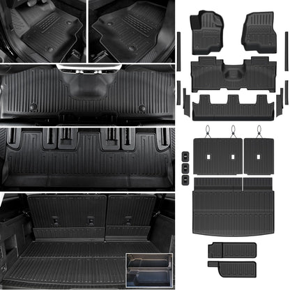 Floor Mats for Ford Expedition Max 2018-2024 8 Seats w/Cargo Mat