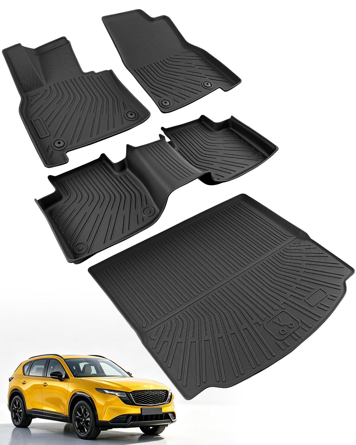 Car Floor Mats for Chevy Equinox for GMC Terrain 2018-2024