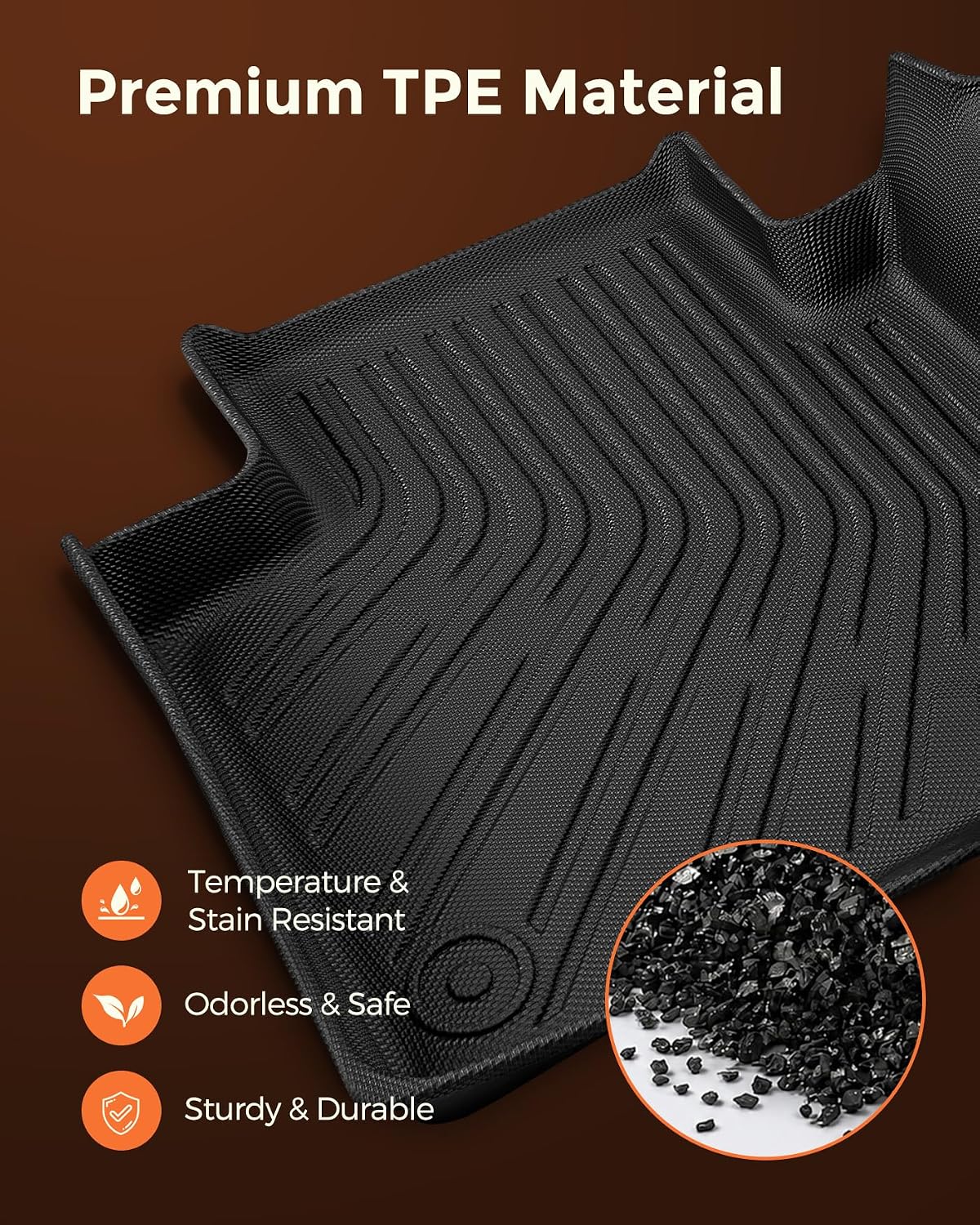 Car Floor Mats for Chevy Equinox for GMC Terrain 2018-2024