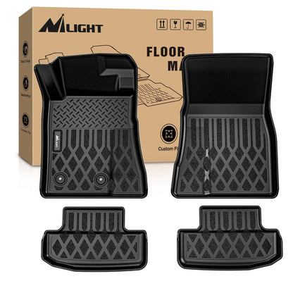Nilight TPE Floor Mats for Ford F250 F350 F450 Super Duty Crew Cab