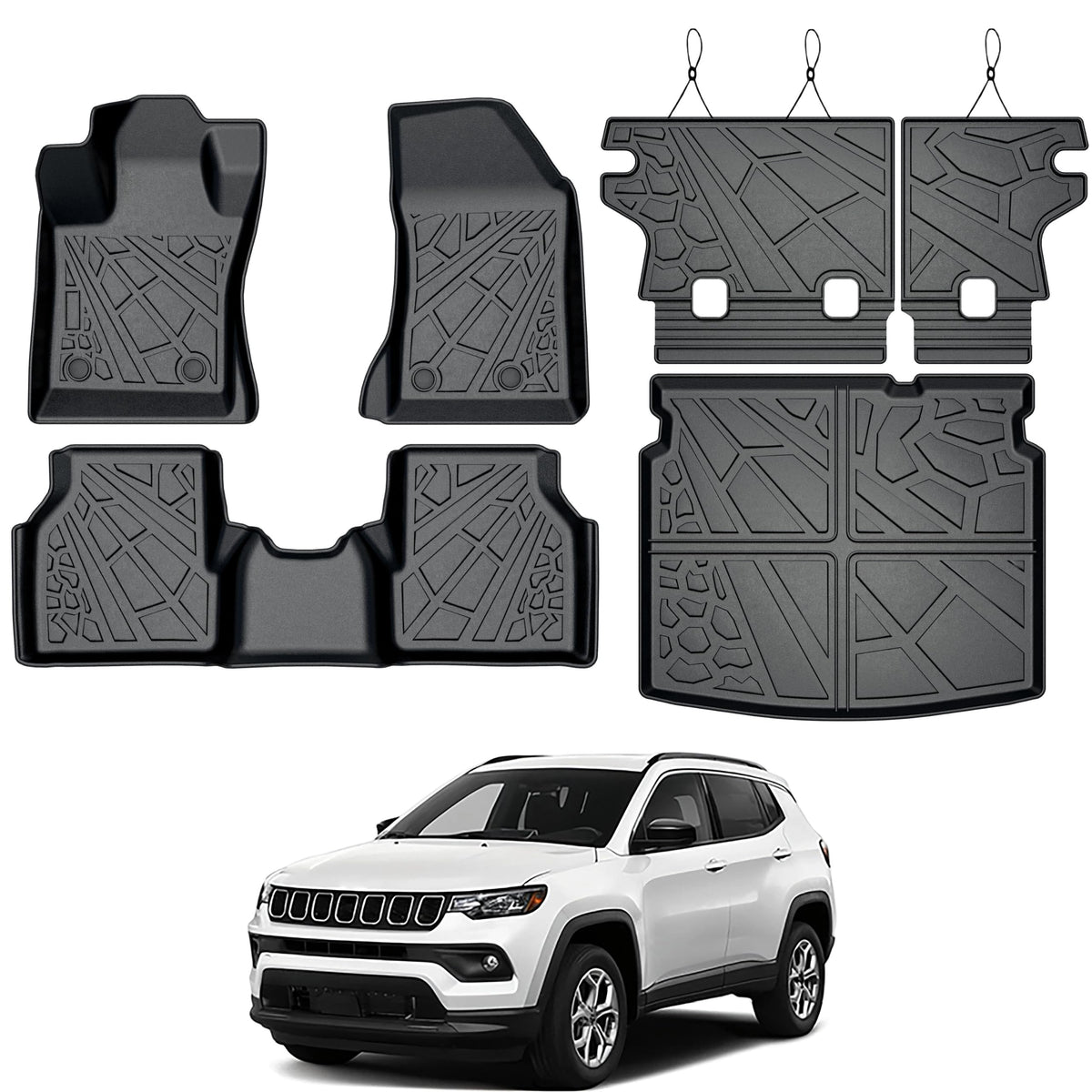 KARPAL Floor Mats for 2017-2026 2027 Chrysler Pacifica 7 Seats (Not Hybrid)