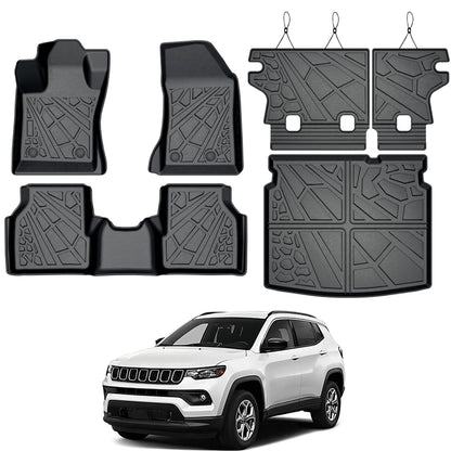 KARPAL Floor Mats for 2017-2026 2027 Chrysler Pacifica 7 Seats (Not Hybrid)