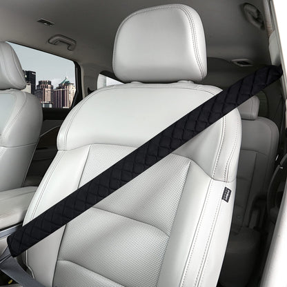 HighnessHwoo Extra Long Seatbelt Covers for Adults Kids Women & Men, Soft Car Seat Belt Strap Cushion for Sedan, SUV, Trucks, Shoulder Neck Chest Protector Pads, Auto Accessories, 1pc, Gray, 15.5in
