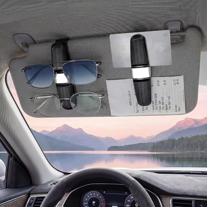 Konohan 8 Pack Sunglasses Holder for Car Visor, Rotational Clip, Silver
