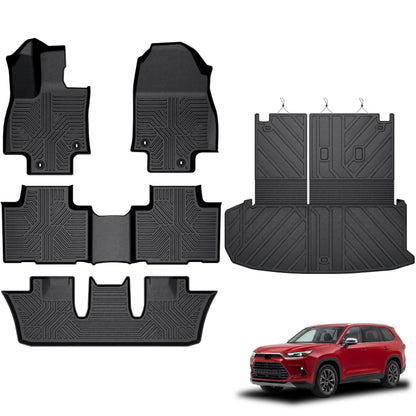 KARPAL Floor Mats for 2013-2024 Toyota 4Runner 5-Seat(W/o Sliding Tray)