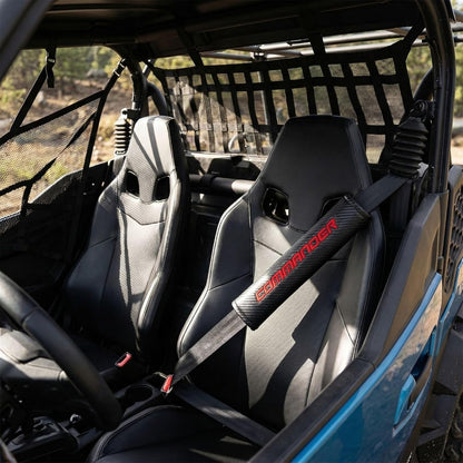 Carbon Fiber Seat Belt Shoulder Pads Compatible with Commander UTV SSV SXS