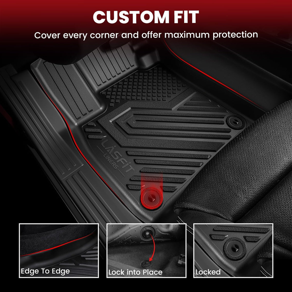 LASFIT Floor Mats for Subaru Crosstrek 2023-2018 & Impreza 2023-2017