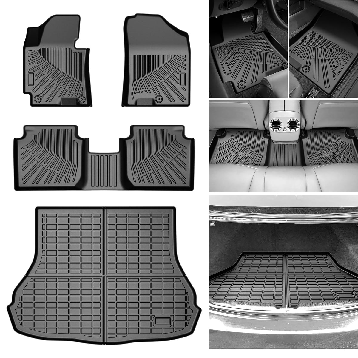 Cartist Floor Mats Fit for Honda HR-V HRV 2023 2024 2025 2026 (Include Hybrid) All Weather Floor Liners Front & 2nd Row Floor Mat for HRV Heavy Duty