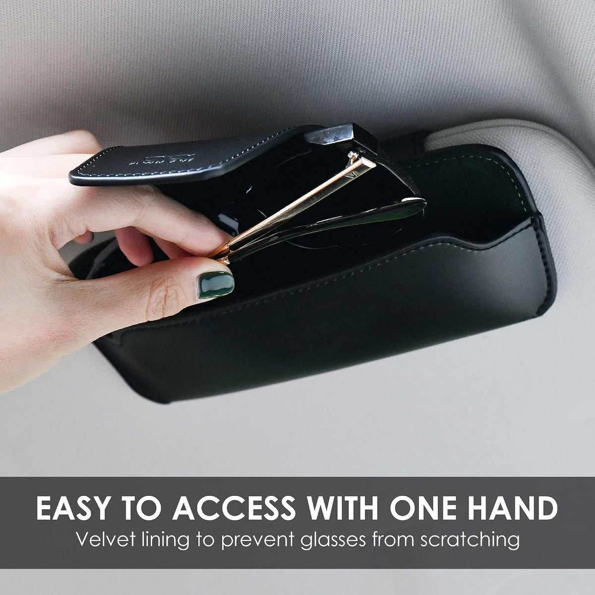 Sunglass Holder for Car Visor Glasses Case Non-Slip Clip Universal for Sunglasses Eyeglasses Car Interior Accessory