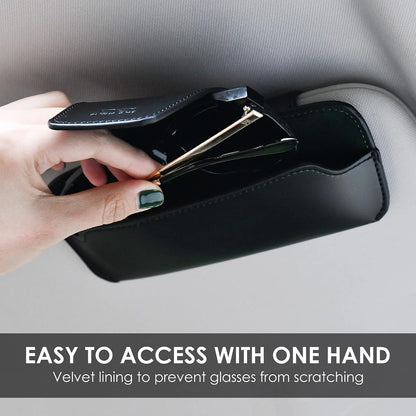 Sunglass Holder for Car Visor Glasses Case Non-Slip Clip Universal for Sunglasses Eyeglasses Car Interior Accessory