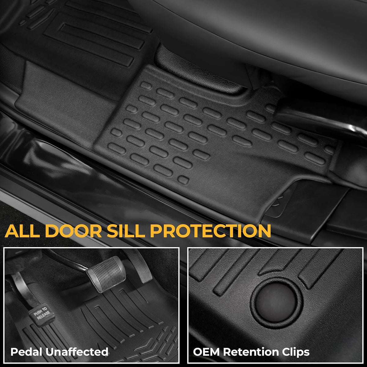 Floor Mats for 2016-2027 Dodge Durango 6-Seats Accessories