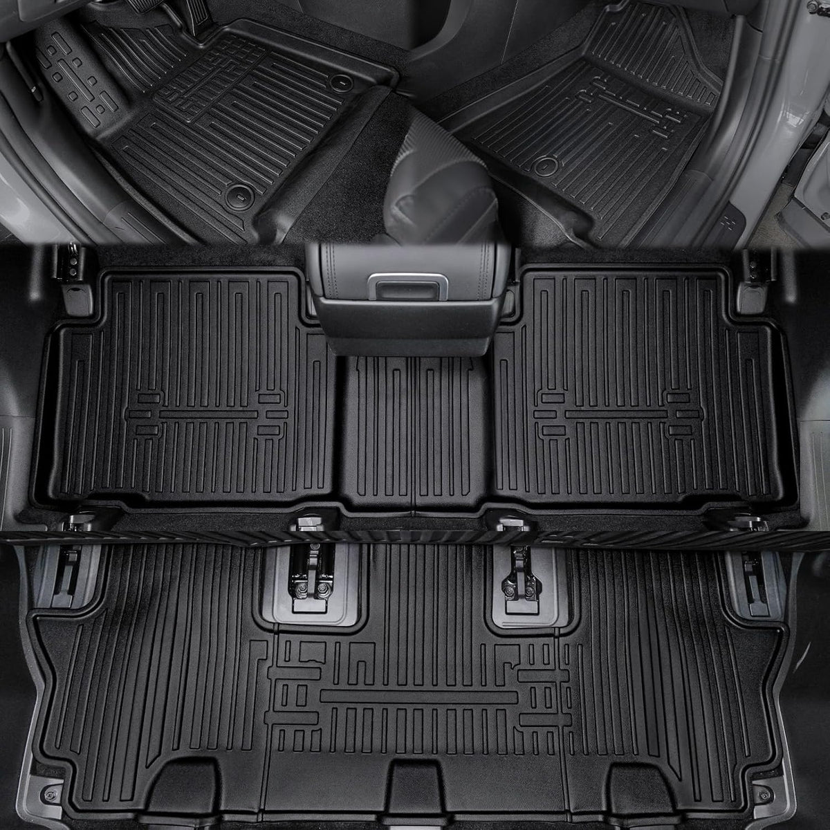 Floor Mats for 2024-2027 Hyundai Santa Fe 6/7-Seat Accessories