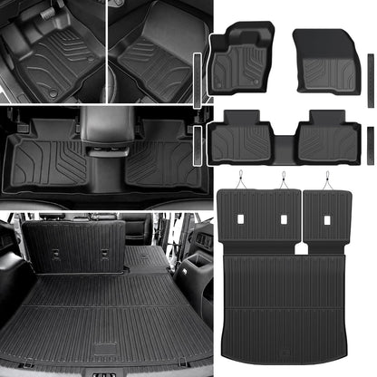Floor Mats for Ford Expedition Max 2018-2024 8 Seats w/Cargo Mat