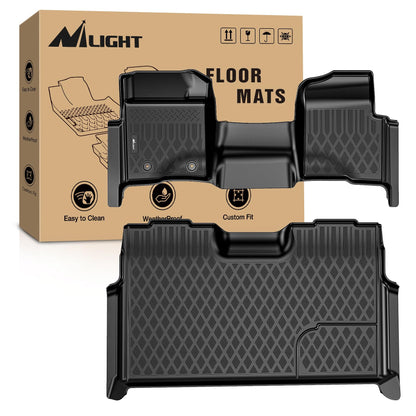 Nilight TPE Floor Mats for Ford F250 F350 F450 Super Duty Crew Cab