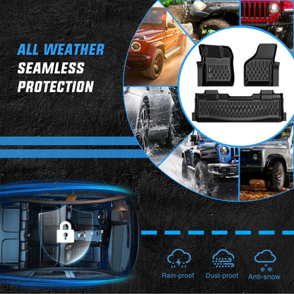 Nilight TPE Floor Mats for Ford F250 F350 F450 Super Duty Crew Cab