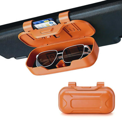 Car Sun Visor Sunglasses Holder,Black ABS Eyeglasses Case
