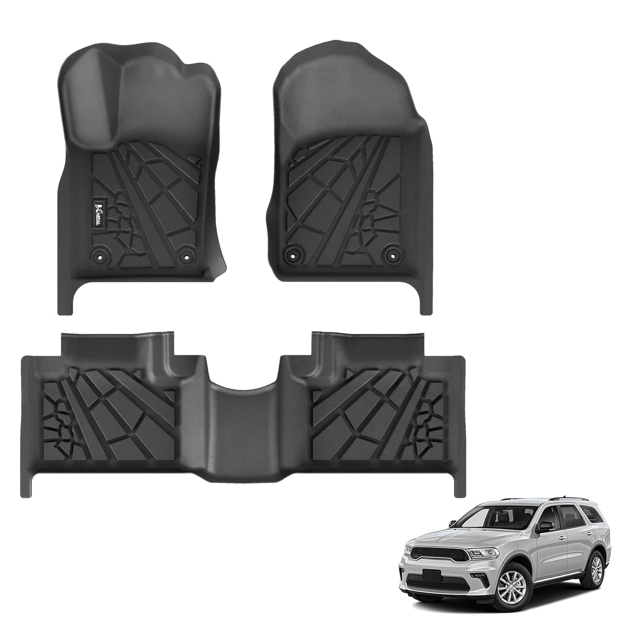 KARPAL Floor Mats for 2017-2026 2027 Chrysler Pacifica 7 Seats (Not Hybrid)