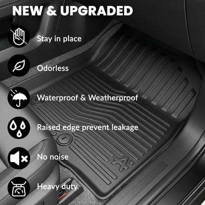 AUXKO Floor Mats Cargo Mat Backrest Mat for 2027 Kia Telluride Hybrid
