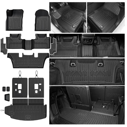 Floor Mats for Dodge Durango 2016-2026 7 Seats w/Bench Seats