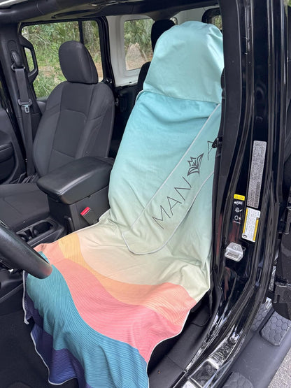 The HydroGUARD-Microfiber SEAT & Seatbelt Protector - Sunrise