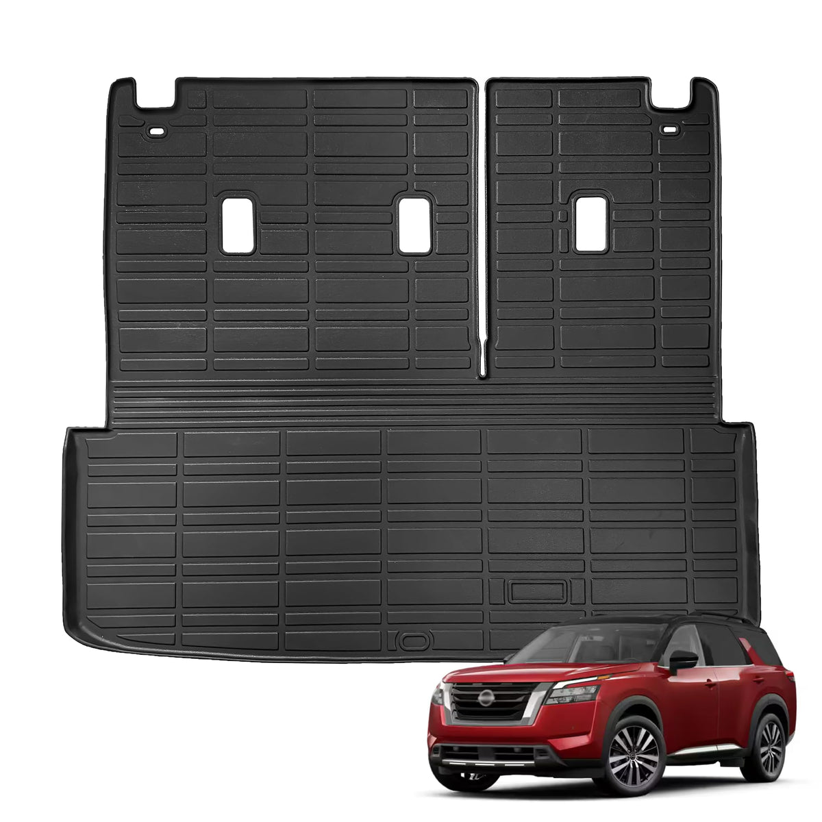 Floor Mats & Trunk Mat & Backrest Mat for 2024-2027 Chevy Traverse 7 Seats