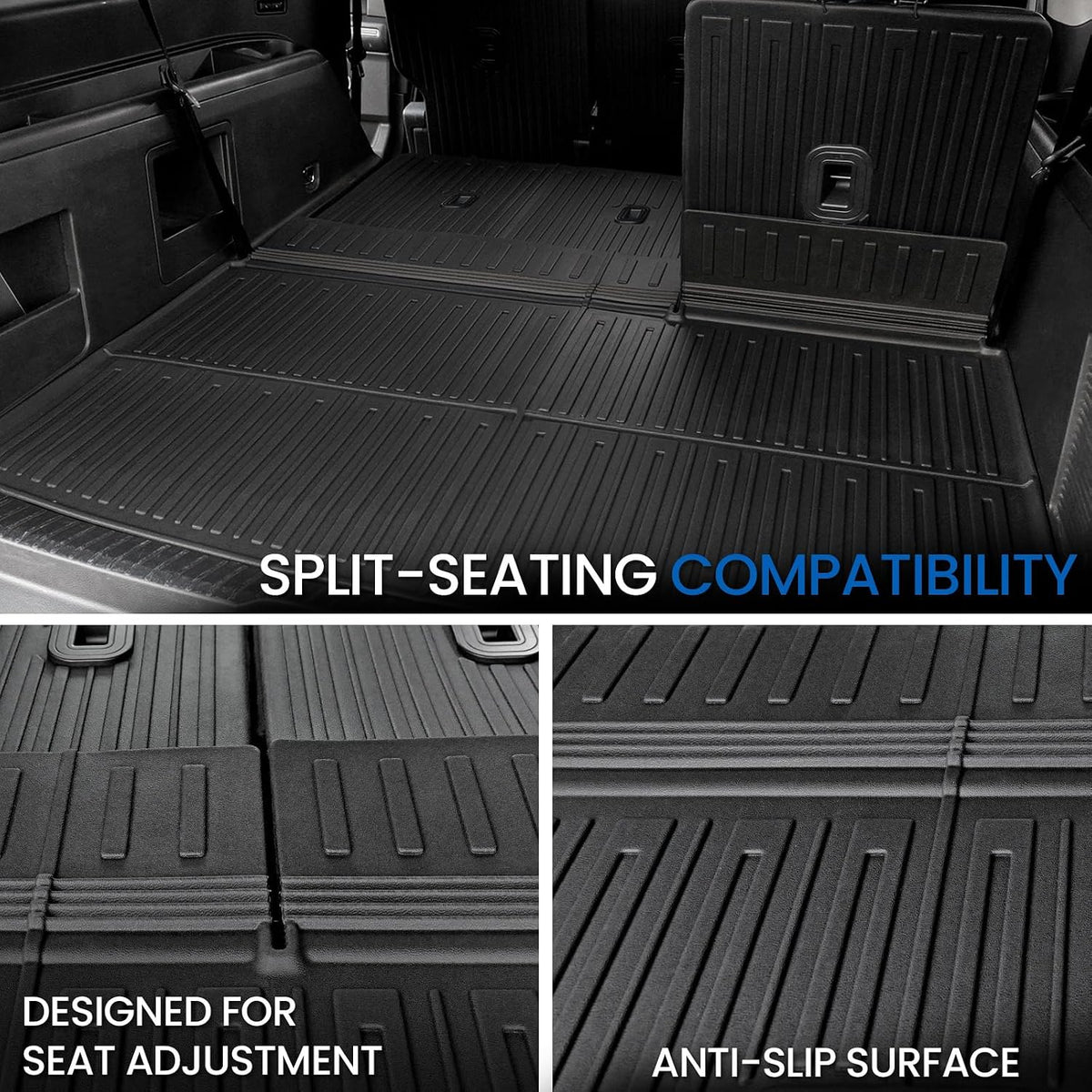 Floor Mats for Ford Expedition Max 2018-2024 8 Seats w/Cargo Mat